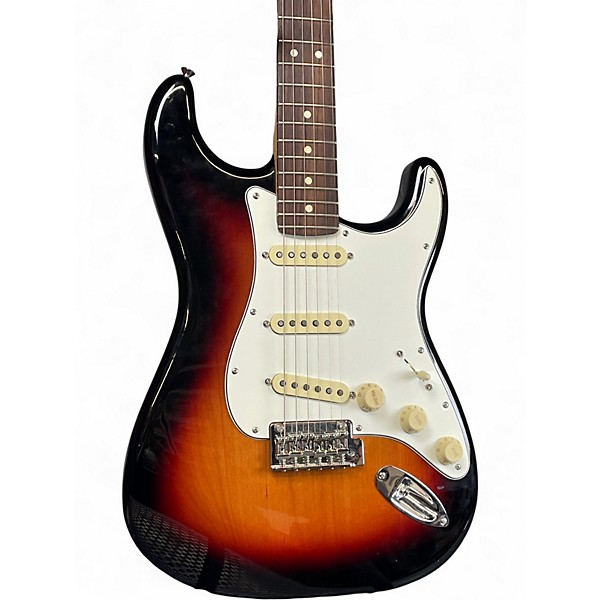 Used Fender Player II Stratocster 3 Tone Sunburst Solid Body Electric Guitar