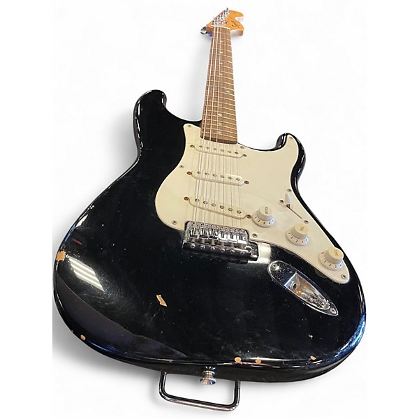Used Squier Affinity Stratocaster Black Solid Body Electric Guitar