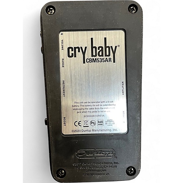 Used Dunlop 535Q Cry Baby Multi-Wah Effect Pedal