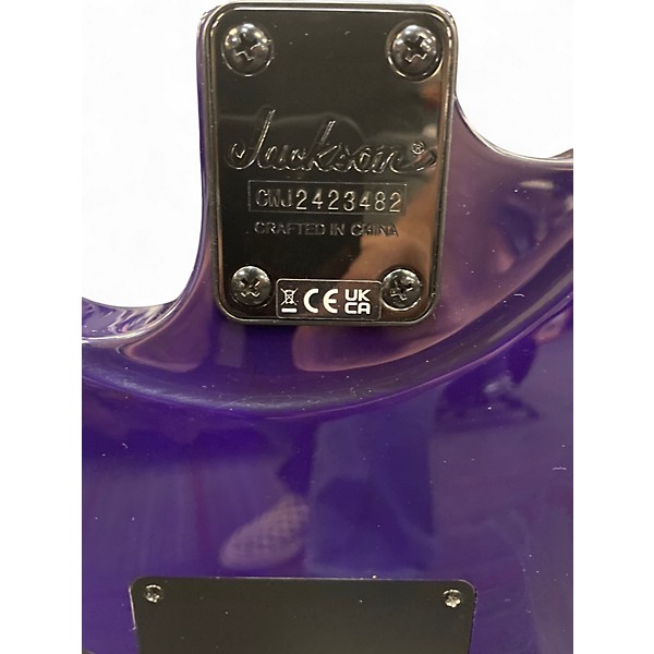 Used Jackson JS34Q Dinky Trans Purple Solid Body Electric Guitar