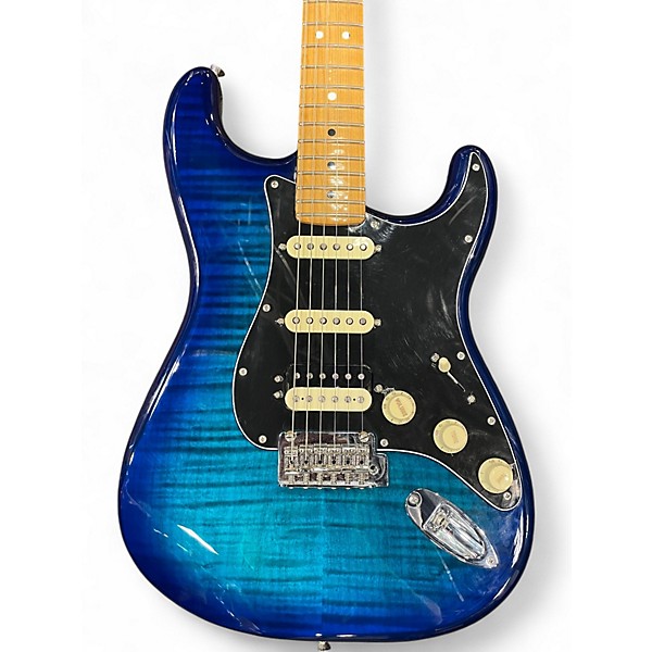 Used Fender Player Stratocaster HSS Plus Top BLUEBERRY BURST Solid Body Electric Guitar