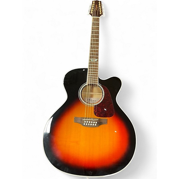Used Takamine GJ72CE-12 3 Color Sunburst 12 String Acoustic Electric Guitar