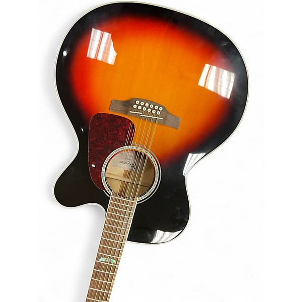 Used Takamine GJ72CE-12 3 Color Sunburst 12 String Acoustic Electric Guitar