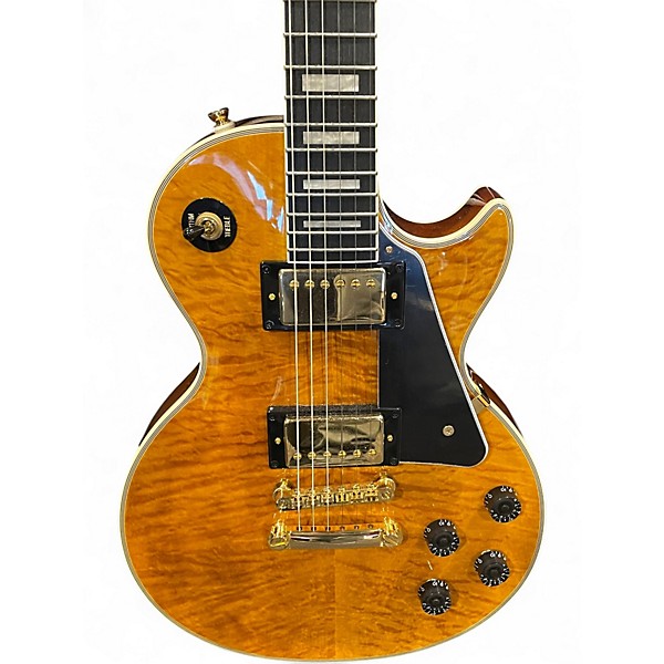 Used Epiphone LES PAUL TANSPARENT AMBER Solid Body Electric Guitar