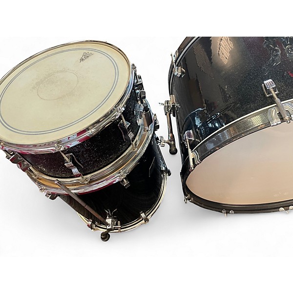 Used Ludwig 5 Piece Backbeat black sparkle Drum Kit