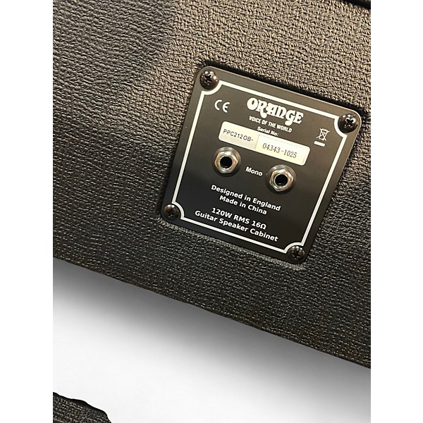 Used Orange Amplifiers PPC212OB 2x12 Open Back Guitar Cabinet
