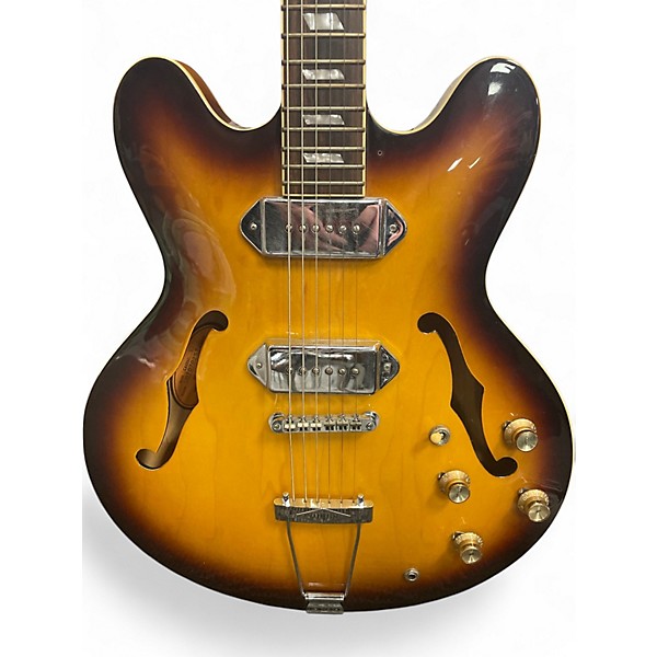 Used Epiphone Casino 2 Tone Sunburst Hollow Body Electric Guitar