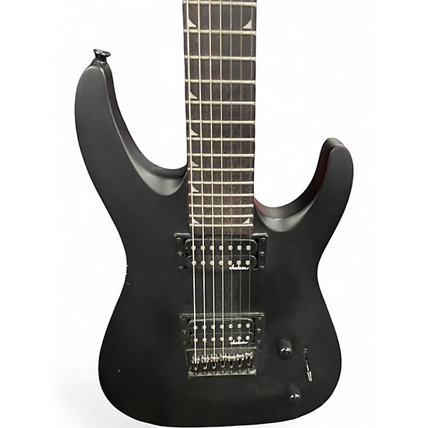 Used Jackson JS22-7 Dinky 7 String Black Solid Body Electric Guitar