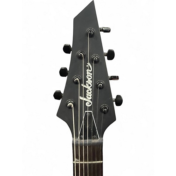 Used Jackson JS22-7 Dinky 7 String Black Solid Body Electric Guitar