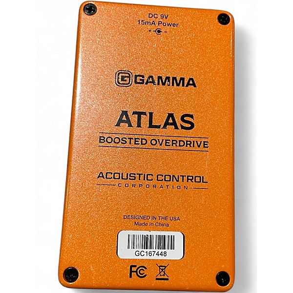 Used GAMMA ATLAS BOOSTED OVERDRIVE Effect Pedal