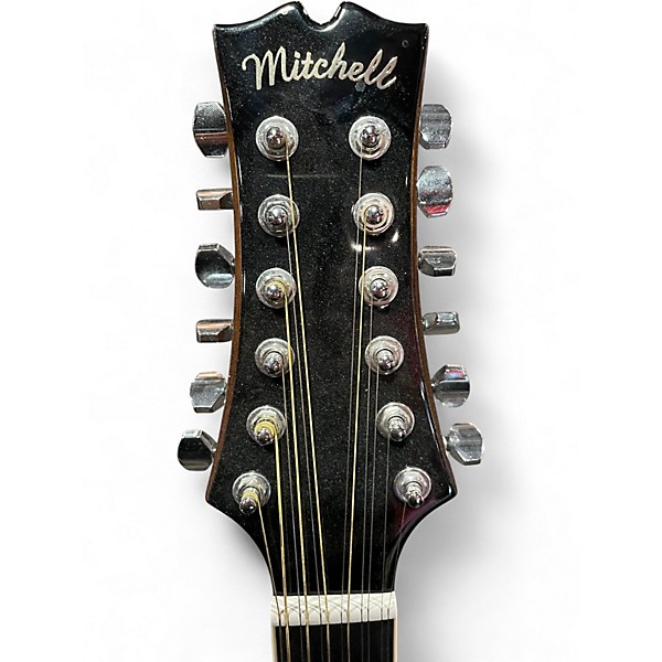 Used Mitchell D120S-12E Natural 12 String Acoustic Electric Guitar