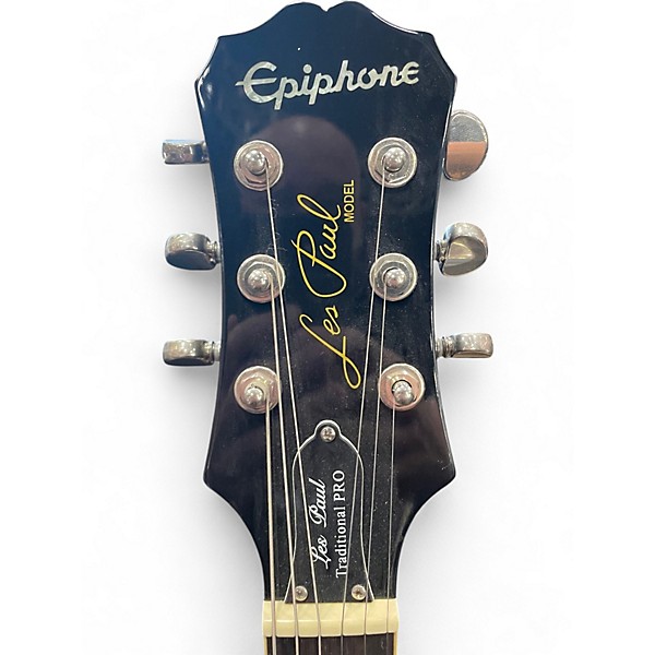 Used Epiphone Les Paul Traditional Pro Silverburst Solid Body Electric Guitar