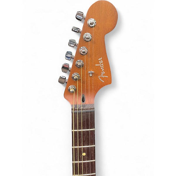 Used Fender American Acoustasonic Jazzmaster Natural Acoustic Electric Guitar
