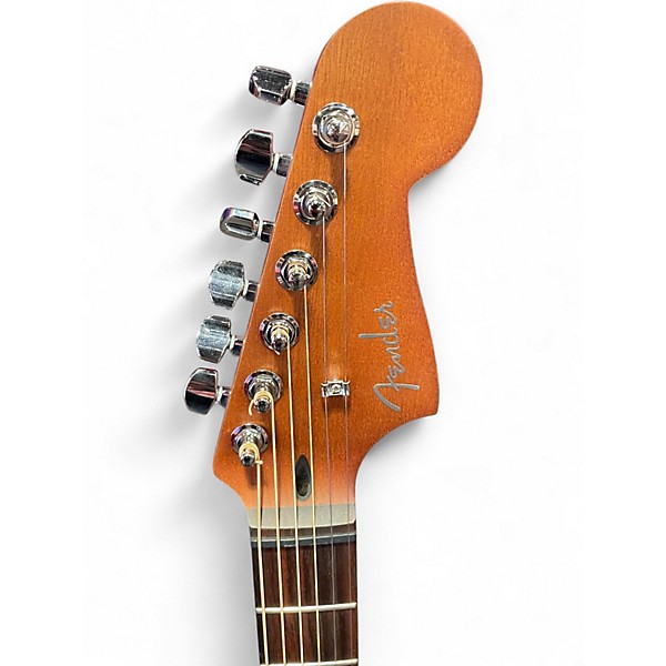 Used Fender ACOUSTASONIC STANDARD JAZZMASTER Black Acoustic Electric Guitar