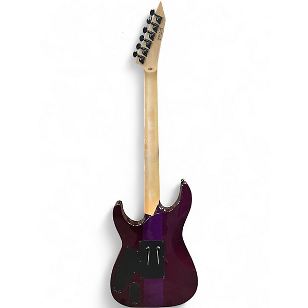 Used ESP LTD M1000 DELUXE Purple Solid Body Electric Guitar