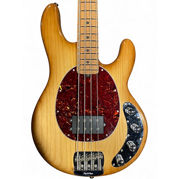 Used Ernie Ball Music Man Stingray 4 String Natural Electric Bass Guitar