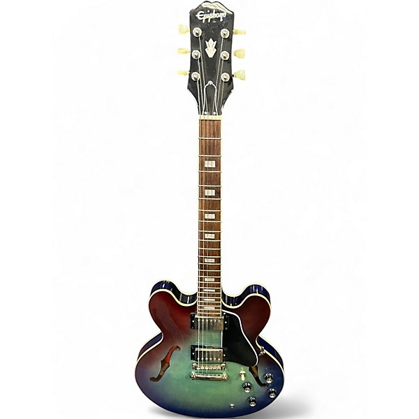 Used Epiphone ES-335 Figured IG Blueberry Burst Hollow Body Electric Guitar