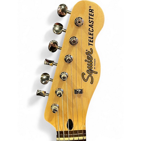 Used Squier Classic Vibe 70s Thinline Telecaster Black Hollow Body Electric Guitar