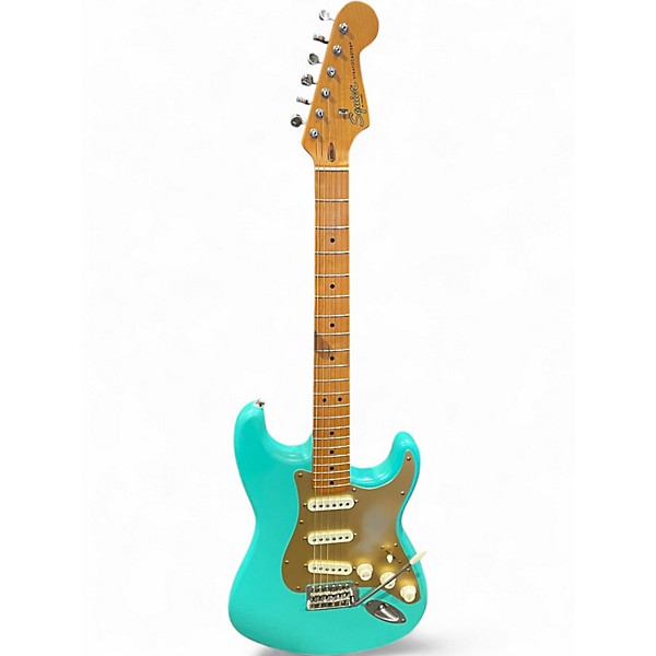 Used Squier 40TH ANNIVERSARY VINTAGE EDITION STRATOCASTER Seafoam Green Solid Body Electric Guitar