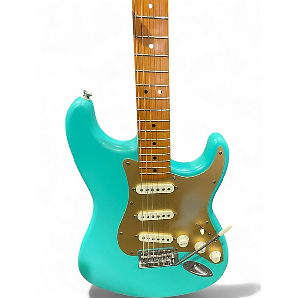 Used Squier 40TH ANNIVERSARY VINTAGE EDITION STRATOCASTER Seafoam Green Solid Body Electric Guitar