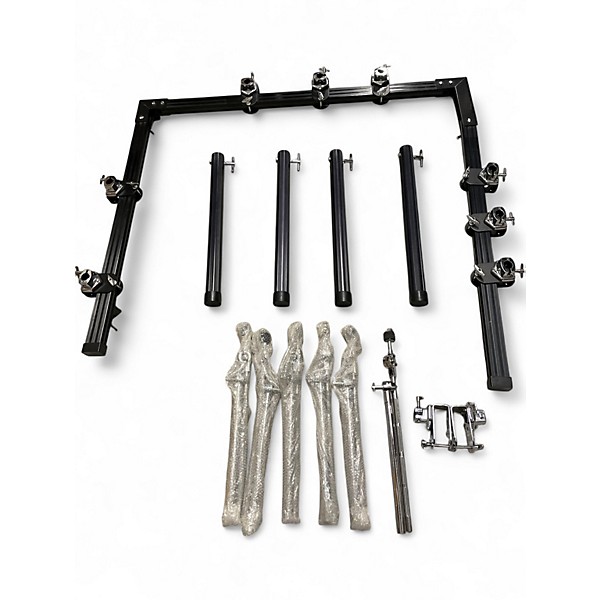 Used Pearl DR-100 Drum Rack with Rack Extension and Arms Expansion Rack