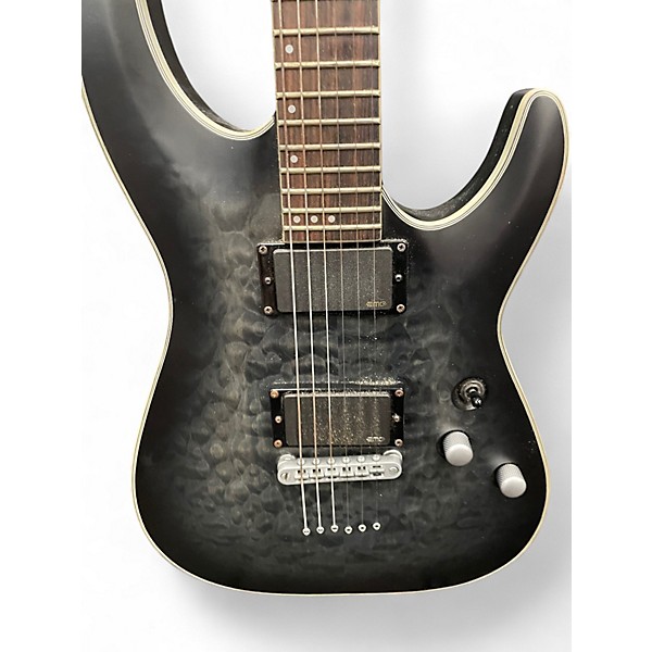 Used Schecter Guitar Research C-1 PLATINUM Black Solid Body Electric Guitar