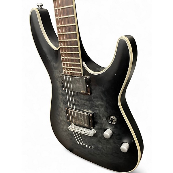 Used Schecter Guitar Research C-1 PLATINUM Black Solid Body Electric Guitar