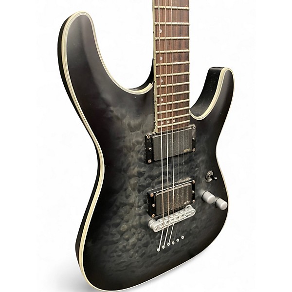Used Schecter Guitar Research C-1 PLATINUM Black Solid Body Electric Guitar