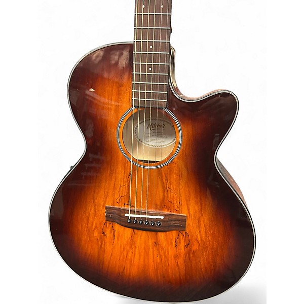 Used Mitchell MX430SM Spalted Maple Acoustic Electric Guitar