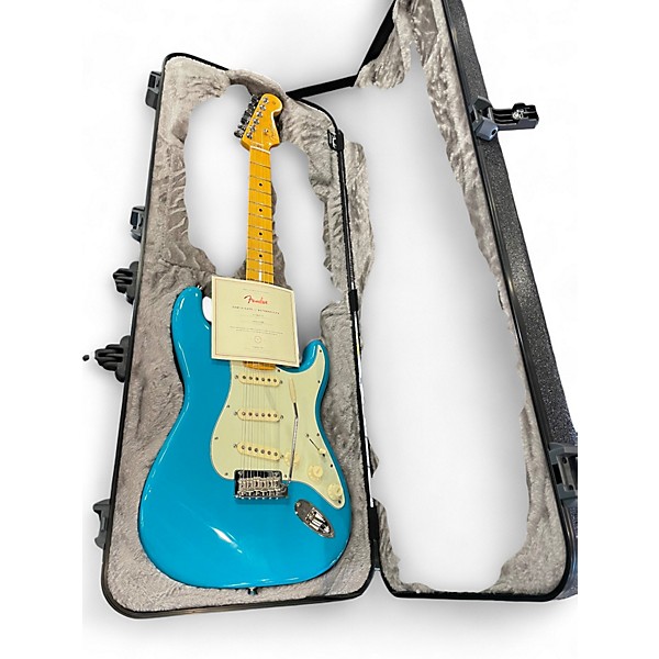 Used Fender American Professional II Stratocaster Blue Solid Body Electric Guitar