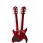 Used B.C. Rich Bich Double Neck Trans Red Solid Body Electric Guitar