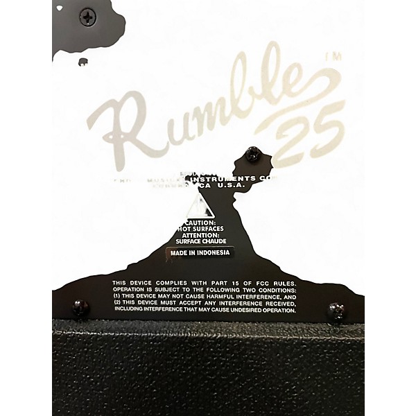 Used Fender Rumble 25 25W 1x10 Bass Combo Amp