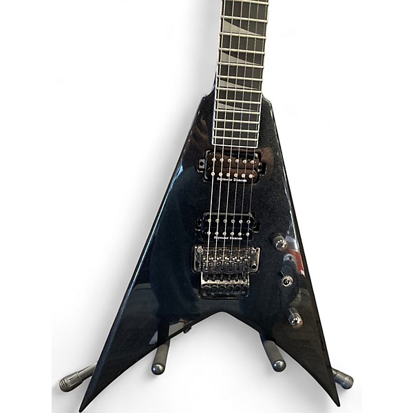 Used Jackson KVMGQ Pro King V Metallic Black Solid Body Electric Guitar