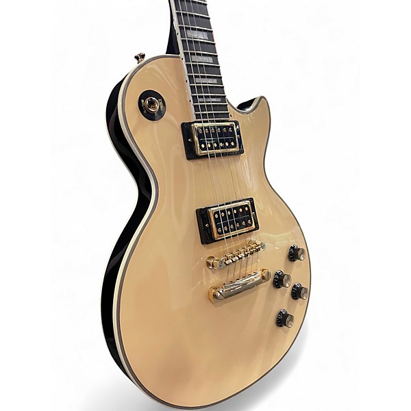 Used Epiphone Les Paul Custom Blackback Pro Antique White Solid Body Electric Guitar
