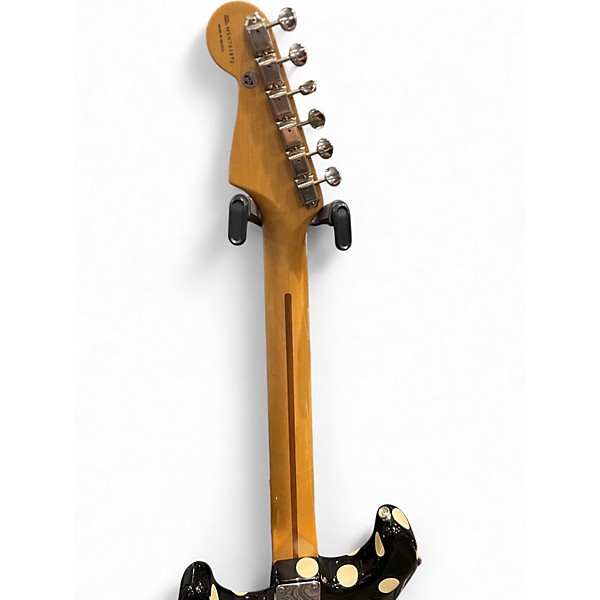 Used 2006 Fender BUDDY GUY STANDARD STRATOCASTER Black With White Polka Dots Solid Body Electric Guitar