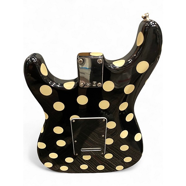 Used 2006 Fender BUDDY GUY STANDARD STRATOCASTER Black With White Polka Dots Solid Body Electric Guitar