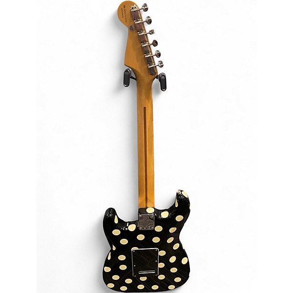 Used 2006 Fender BUDDY GUY STANDARD STRATOCASTER Black With White Polka Dots Solid Body Electric Guitar