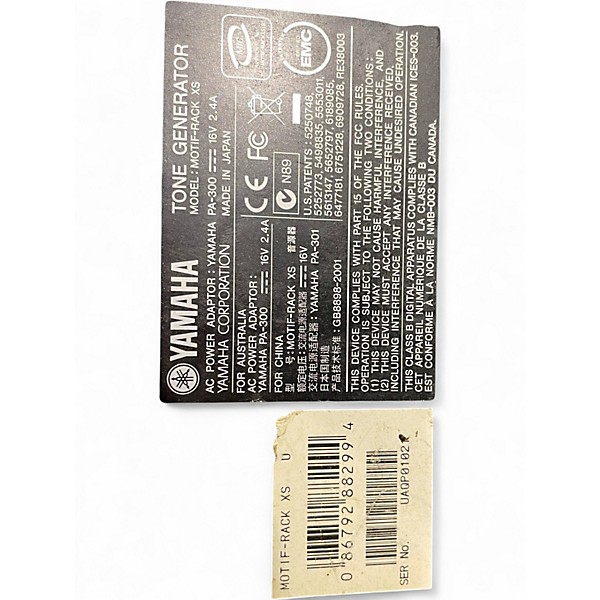 Used Yamaha Motif Rack XS Sound Module
