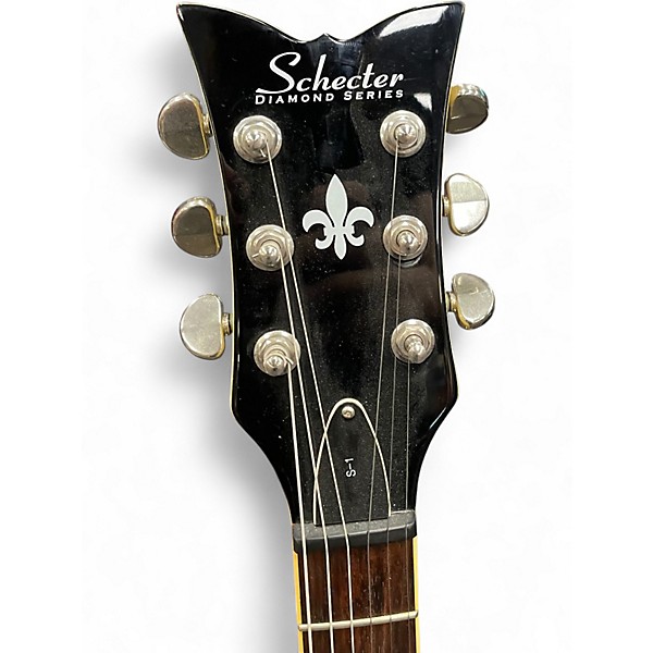 Used Schecter Guitar Research S1 White Solid Body Electric Guitar