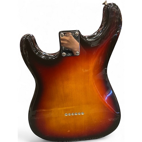 Vintage 1987 Fender Hardtail Stratocaster 3 Color Sunburst Solid Body Electric Guitar