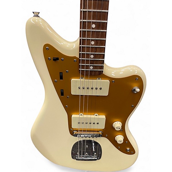 Used Squier J Mascis Jazzmaster Vintage White Solid Body Electric Guitar
