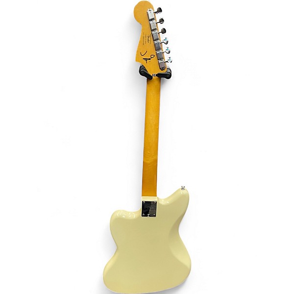 Used Squier J Mascis Jazzmaster Vintage White Solid Body Electric Guitar