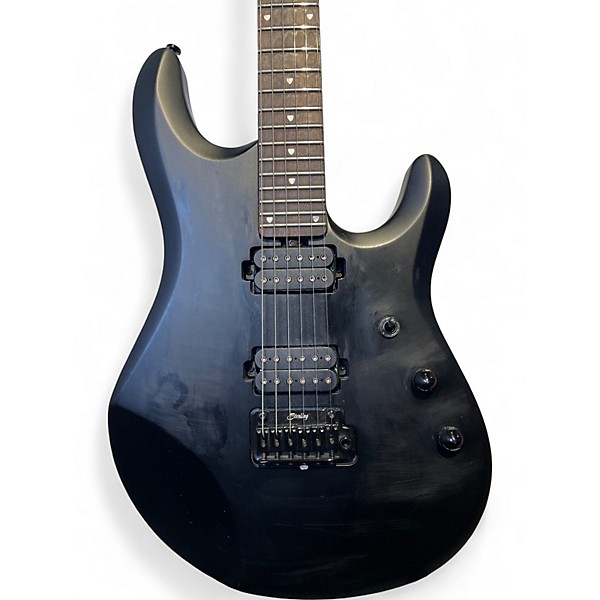 Used Sterling by Music Man John Petrucci JP60 Stealth Black Solid Body Electric Guitar