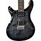 Used PRS SE Custom 24 Left Handed Trans Black Electric Guitar
