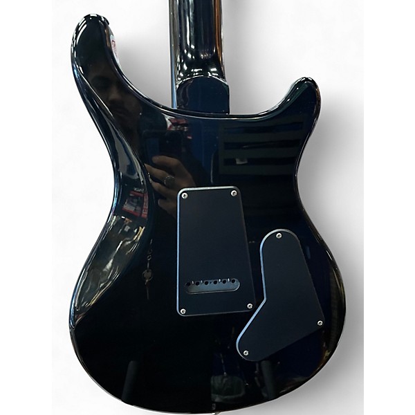 Used PRS SE Custom 24 Left Handed Trans Black Electric Guitar