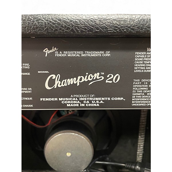 Used Fender Champion 20 Guitar Combo Amp
