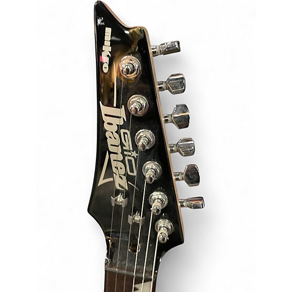 Used Ibanez GDTM21 Mikro Left Handed Black and Silver Electric Guitar