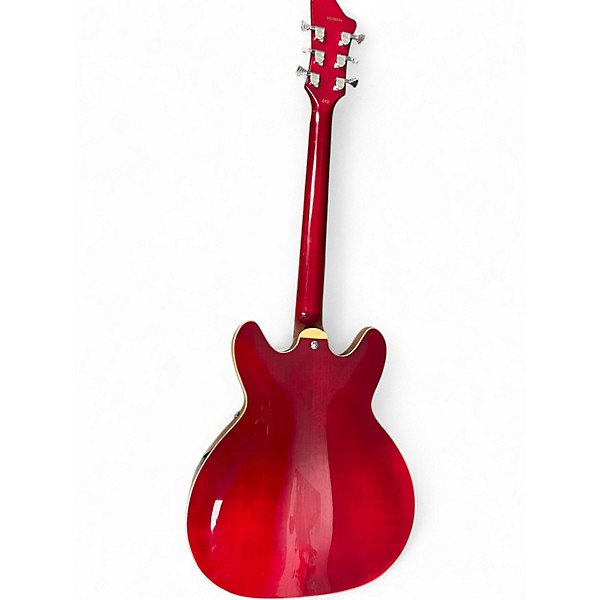 Used Hagstrom Tremar Viking Deluxe Red Hollow Body Electric Guitar
