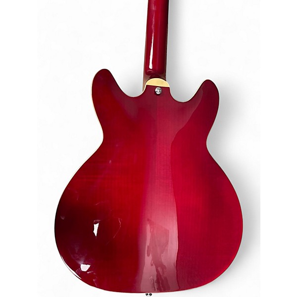 Used Hagstrom Tremar Viking Deluxe Red Hollow Body Electric Guitar