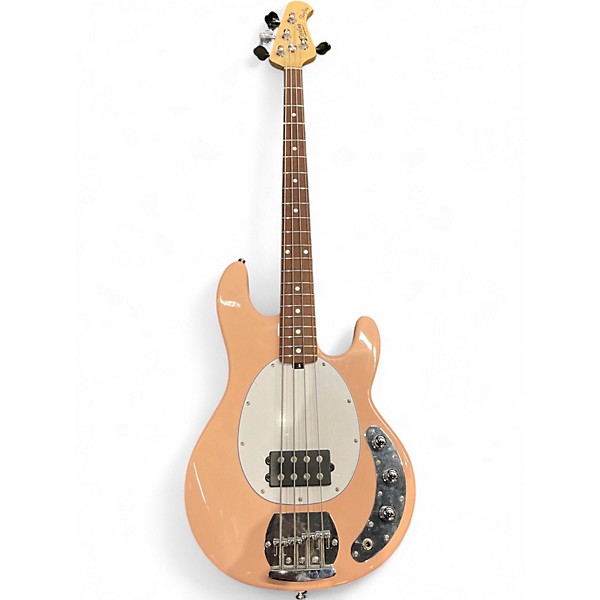 Used Sterling by Music Man Sub Series Stingray 4 Shell Pink Electric Bass Guitar